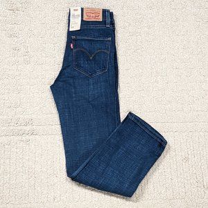 🌸 NWT LEVI'S PREMIUM 724 HIGH RISE STRAIGHT CROPPED PANTS Size 2 W26 🌸